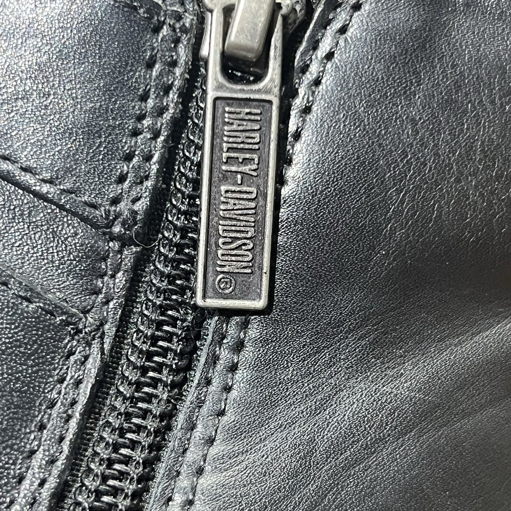 Harley-Davidson Bridgit Shootie Black 4-Inch Boots Inside Zipper D84507 Size 7 - Picture 11 of 13